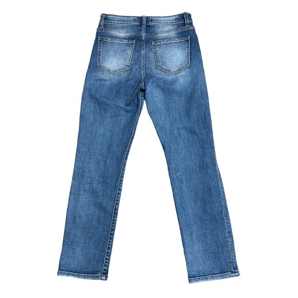 WILLOW & ROOT THE EVERYDAY JEAN SIZE 26 DISTRESSED HIGH RISE STRAIGHT WR620A - Picture 2 of 11